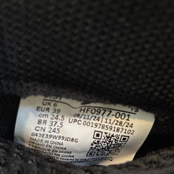 Nike Little Posite One GS Black Volt 6.5Y High Top Sneakers HF0977-001 main image 7